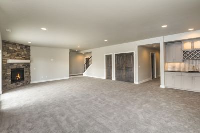 Family Room Carpet Layering